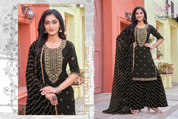 Paavi Suhani Rayon Exclusive Designer Readymade Suit